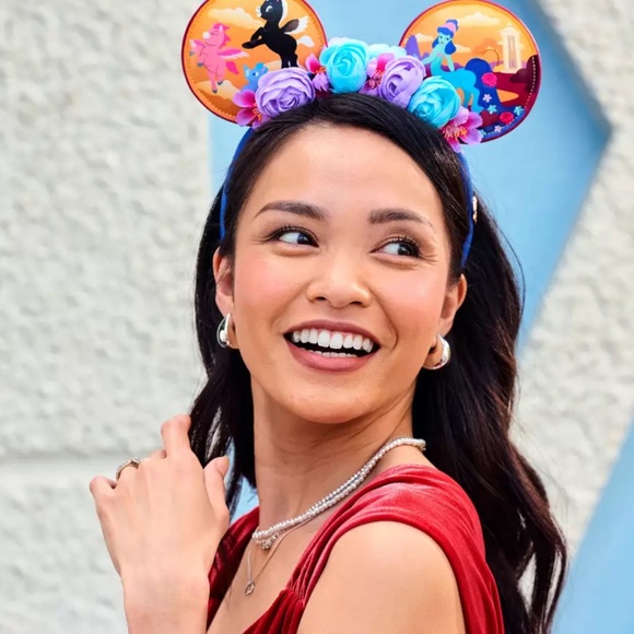 Colorful Disney Fantasia 85th Anniversary Headband with Floral Accents - Picture 6 of 7